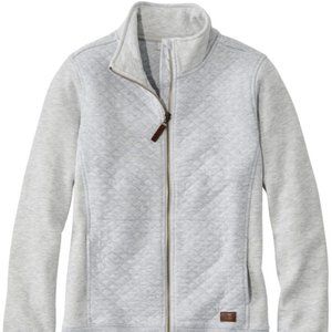 Cute and fun LL Bean Quilted Sweatshirt Jacket